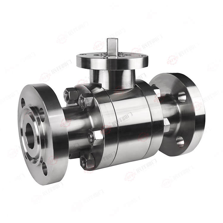锻钢三片式法兰球阀